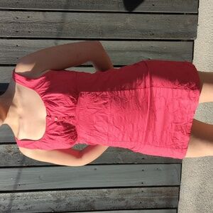 Lucy Love Cocktail Mini Dress, Cherry Red, Subtle Embroidery, M